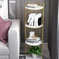 Set 2 Rafturi Decorative Metalice cu 4 Nivele de Depozitare, 32x32x95 cm
