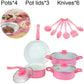 Set 13 Piese Oale și Tigăi Antiaderente cu accesorii