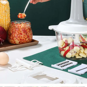 Mașină de tocat legume manuală tip presare multifuncțională