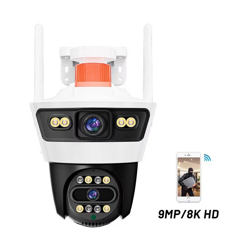 Cameră de Supraveghere Exterior WiFi cu Lentilă Dublă - imagine 6