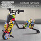 Tricicletă electrică drift 150W 36V cu Bluetooth și set protecție - Graffiti