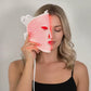 Mască Facială LED Anti-Aging Megatot, Lumină Roșie și Infraroșie