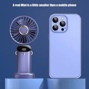Ventilator portabil mini, dimensiune comparabilă cu un telefon mobil