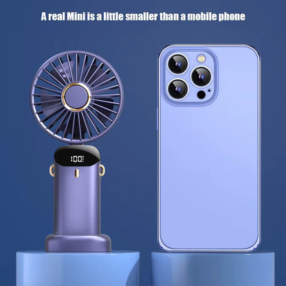 Ventilator portabil mini, dimensiune comparabilă cu un telefon mobil