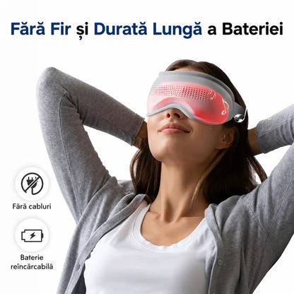 Aparat de Masaj Ocular Megatot cu Căldură și Vibrații
