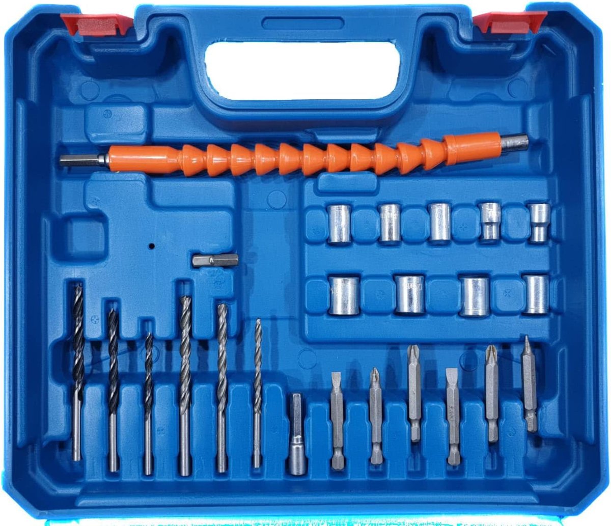 Bormasina cu 2 acumulatori 12V 24 piese - Megatot.ro
