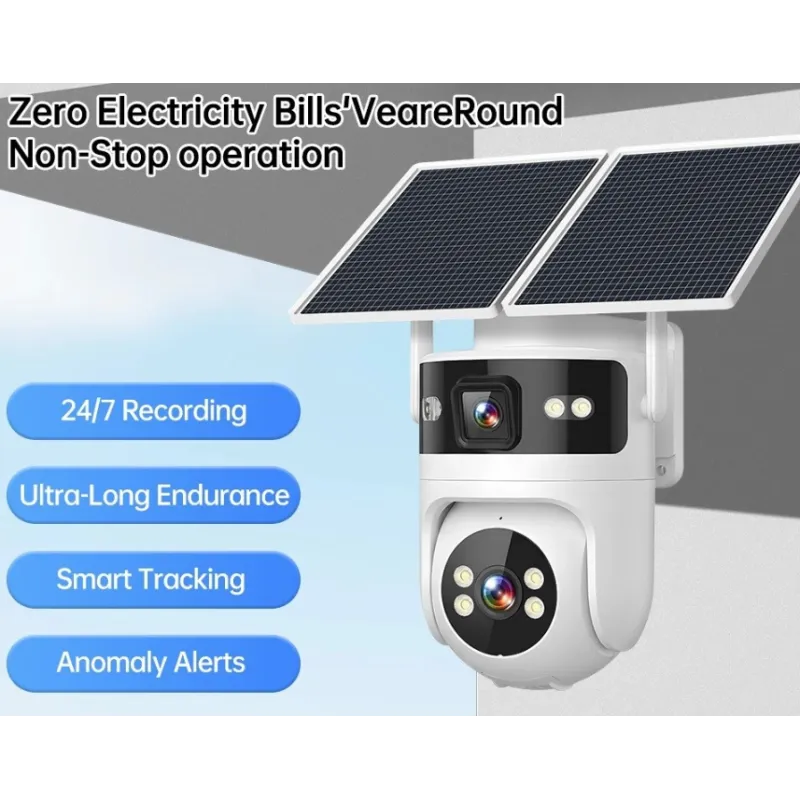 Camera de Supraveghere Jortan 4G cu Panou Solar JT-9682 si 2 Lentile - imagine 2