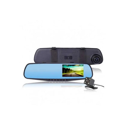 Camera DVR Dual Fata-Spate, Tip Oglinda Retrovizoare, Full HD, Senzor G, Neagra
