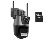Cameră IP Dual Jortan 6MP JT-9687 PRO, 360° Panoramic, WiFi/LAN, Card microSD 32GB inclus