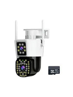 Camera de Supraveghere Dubla WiFi Jortan JT-8293QJ 6MP Full HD cu Alarma si Card 32GB