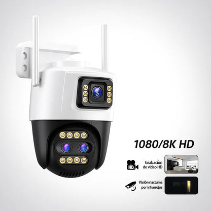 Camera de Supraveghere Tripla Jortan JT-9999 PRO, 9MP, WiFi/LAN, Night Vision, Card MicroSD 32GB