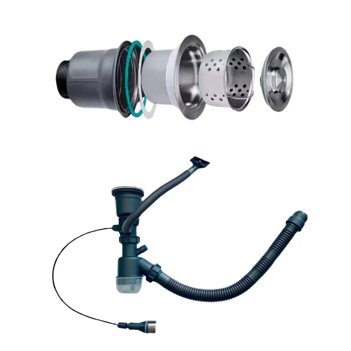 Chiuveta Multifunctionala cu 2 Cascade cu Accesorii Incluse, Afisaj Digital a Temperaturii si Robinet Cascada - Promagg.ro