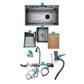 Chiuveta Multifunctionala cu 2 Cascade cu Accesorii Incluse, Afisaj Digital a Temperaturii si Robinet Cascada - Promagg.ro