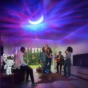 Proiector LED Astronaut cu Sunete, Lumini și Conexiune Bluetooth