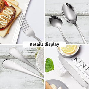 Set Tacâmuri din Inox 24 Piese pentru 6 Persoane
