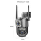 Cameră de Supraveghere Wi-Fi 8MP cu Lentilă Dublă Zoom 10X