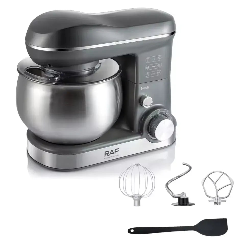 Mixer Planetar 4L, 1800W, Bol din Inox, 6 Viteze, pentru Frământare, Mixare și Batere