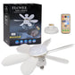 Ventilator Plafon LED 40W cu Telecomandă – 3 Viteze, Iluminare Reglabilă, Soclu E27