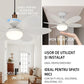 Ventilator Plafon LED 40W cu Telecomandă – 3 Viteze, Iluminare Reglabilă, Soclu E27