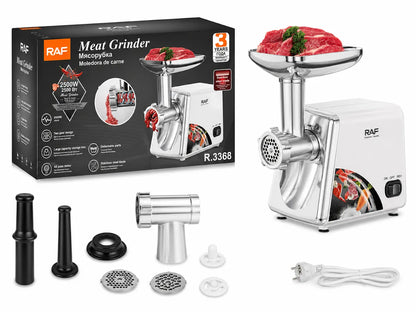 Mașină Electrică RAF pentru Tocat Carne cu Accesorii Multifuncționale