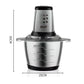 Tocător Electric Profesional RAF cu Bol Inox 3L și Lame din Oțel Inoxidabil