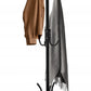 Cuier metalic tip pom, 12 cârlige, 42x165 cm, negru