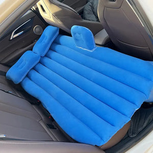 Saltea Gonflabilă pentru Mașină cu 2 Perne, Pompă Electrică și Kit Reparație