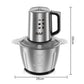 Tocător Electric Profesional RAF cu Bol Inox și 4 Lame Duble din Oțel Inoxidabil