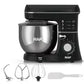 Robot de Bucătărie 3 în 1, 1400W, Bol Inox 5L, Mixer Planetar și Blender cu Vas din Sticlă