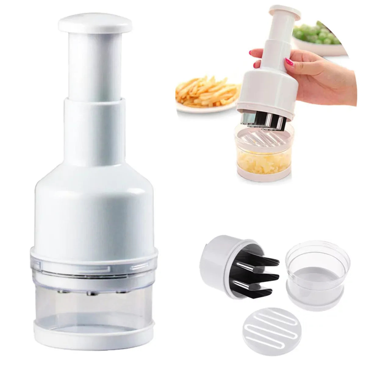 Feliator manual pentru legume si usturoi cu lame din inox