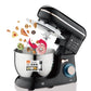 Robot de Bucătărie 3 în 1, 1400W, Bol Inox 5L, Mixer Planetar și Blender cu Vas din Sticlă