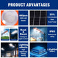 Proiector Solar LED Exterior cu Senzor – 400W / 600W, Control Automat, IP65