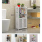 Dulap baie impermeabil 90cm cu rafturi deschise alb