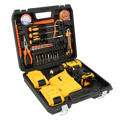 Bormașină cu 2 Acumulatori 48V, Mandrină 13mm, 2 Baterii și Trusă 30 Accesorii