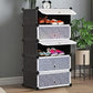 Dulap Modular pentru Încălțăminte cu 5 Niveluri, Design Portabil, cu Uși – 85 x 47 x 37 cm
