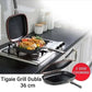 Tigaie Dublă cu Interior Antiaderent, Garnitură din Silicon, 36 cm