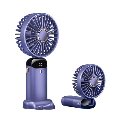 Ventilator portabil 3in1 cu 5 viteze si afisaj LED pentru racorire eficienta