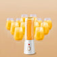 Set blender portabil 40W, 10 lame, 1500mAh, alb