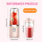 Mini Blender Portabil Electric cu Acumulator, 2 Recipiente, 6 Lame 3D, 400 ml, 40W