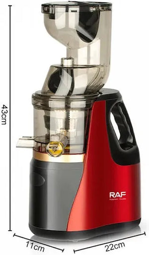 Storcător de Fructe și Legume prin Presare la Rece, 150W, Sistem Slow Juicer, Recipient Suc și Pulpă