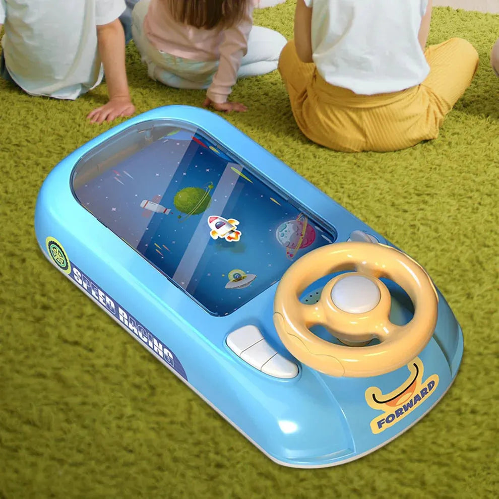 Jucarie Interactiva Volan de Condus cu Circuit Curse, Sunete si Functii, Alimentare USB, pentru Copii 3-6 Ani - imagine 5