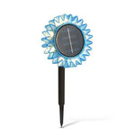 Lampă de Grădină Solară Floarea Soarelui, LED Alb Cald, 35 cm, Albastru
