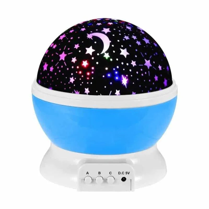 Lampa de Veghe Rotativa cu Proiector de Stele si Luna pentru Copii