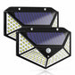 Lampă Solară 100LED de Perete cu 4 Fețe cu Senzor de Mișcare - Promagg.ro
