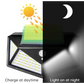 Lampa Solara de Perete cu Senzor 100 LEDuri 100p - imagine 3