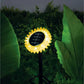 Lampă Solară de Grădină Floarea Soarelui, LED Alb Cald, 35 cm, Galbenă - imagine 2