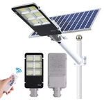 Lampă Solară Stradală cu Panou Solar și Braț de Susținere 400W