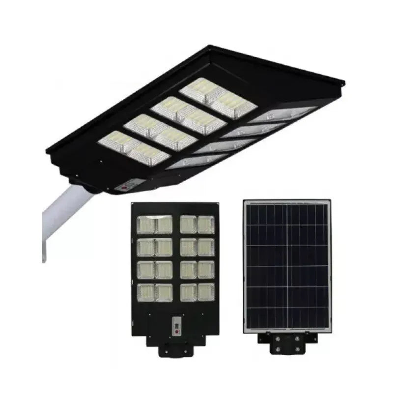 Lampă Solară Stradală Dublă 1500W cu Telecomandă și Suport Metalic - imagine 4