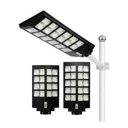 Lampa Solara Stradala Dubla 800W cu Telecomanda si Suport Metalic