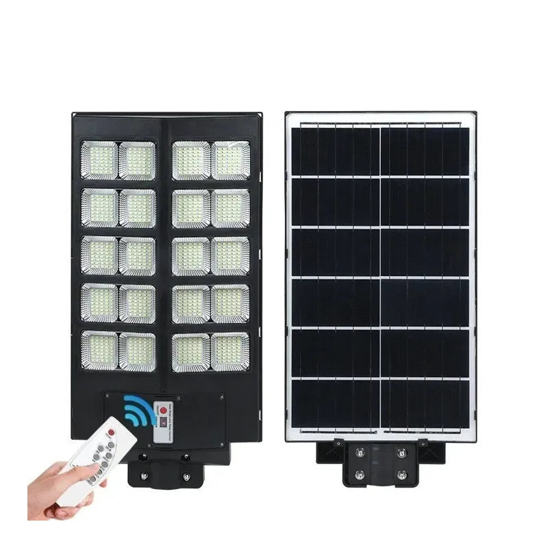Lampa Solara Stradala Dubla 800W cu Telecomanda si Suport Metalic - imagine 2